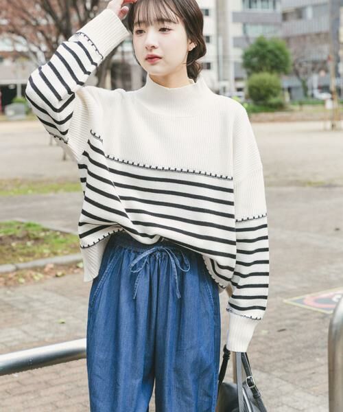 URBAN RESEARCH ITEMS / アーバンリサーチ アイテムズ ニット・セーター | ハイネックステッチニット | 詳細10