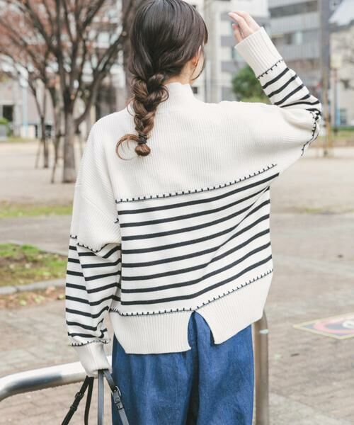URBAN RESEARCH ITEMS / アーバンリサーチ アイテムズ ニット・セーター | ハイネックステッチニット | 詳細11