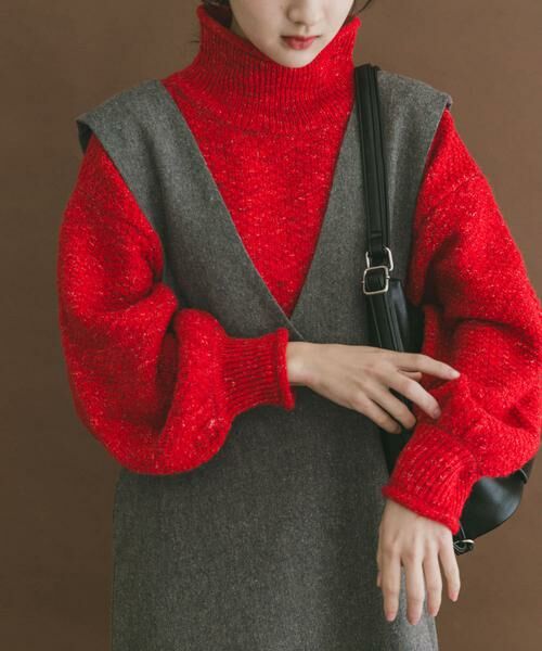 URBAN RESEARCH ITEMS / アーバンリサーチ アイテムズ ニット・セーター | ネップハイネックニットプルオーバー | 詳細1