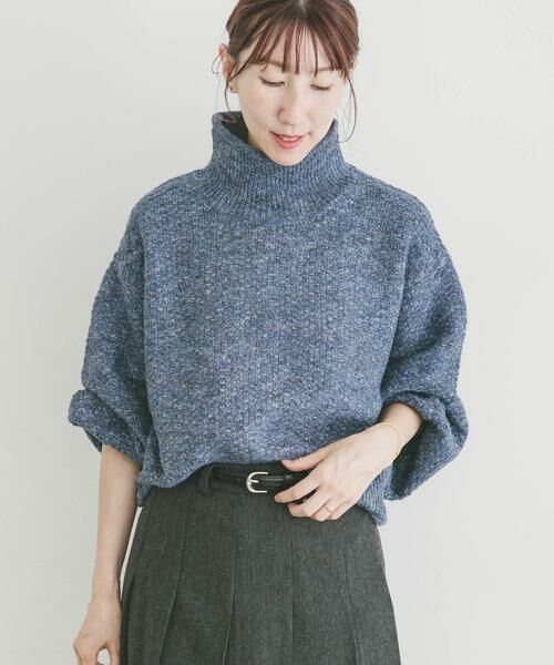 URBAN RESEARCH ITEMS / アーバンリサーチ アイテムズ ニット・セーター | ネップハイネックニットプルオーバー | 詳細8
