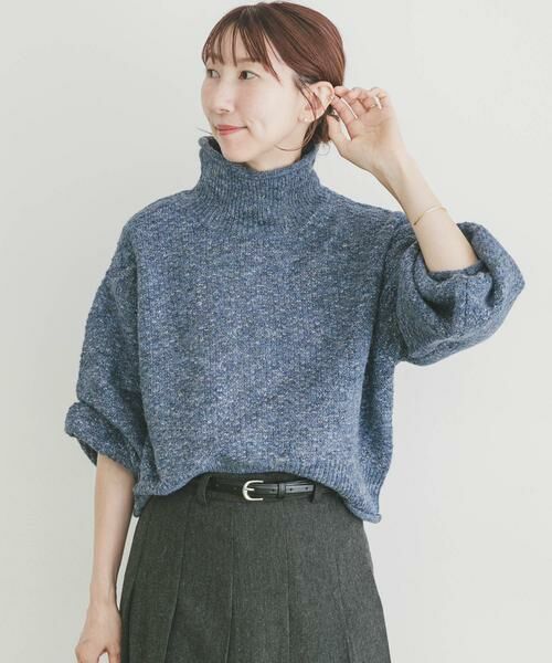 URBAN RESEARCH ITEMS / アーバンリサーチ アイテムズ ニット・セーター | ネップハイネックニットプルオーバー | 詳細9