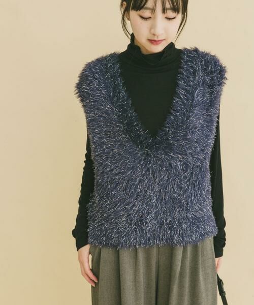 URBAN RESEARCH ITEMS / アーバンリサーチ アイテムズ ベスト | シャギーショートニットベスト | 詳細1