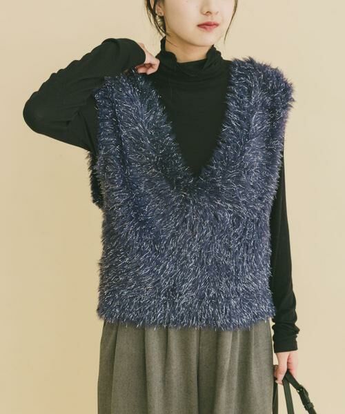 URBAN RESEARCH ITEMS / アーバンリサーチ アイテムズ ベスト | シャギーショートニットベスト | 詳細2