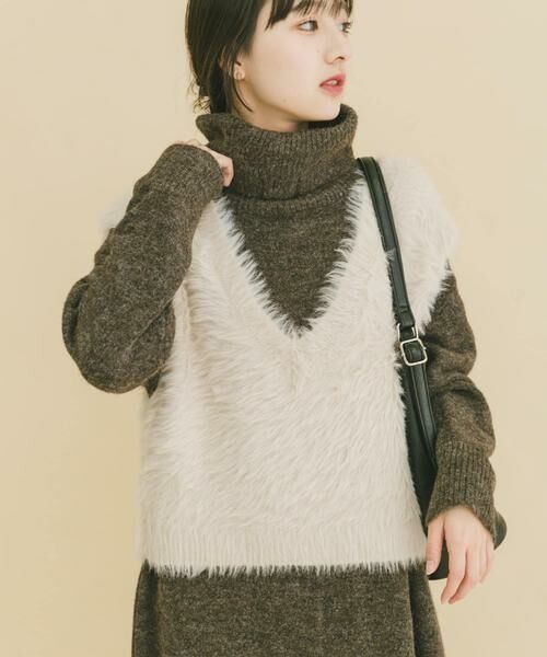 URBAN RESEARCH ITEMS / アーバンリサーチ アイテムズ ベスト | シャギーショートニットベスト | 詳細13