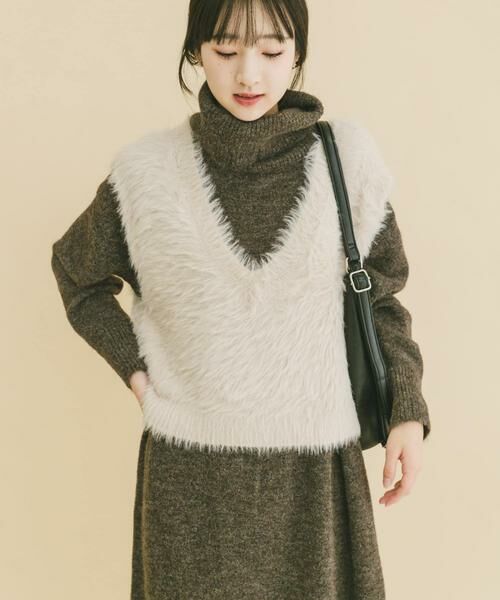 URBAN RESEARCH ITEMS / アーバンリサーチ アイテムズ ベスト | シャギーショートニットベスト | 詳細14