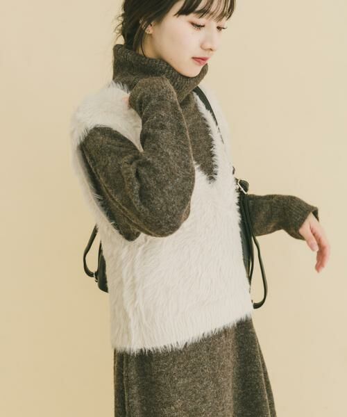 URBAN RESEARCH ITEMS / アーバンリサーチ アイテムズ ベスト | シャギーショートニットベスト（グレー系その他）