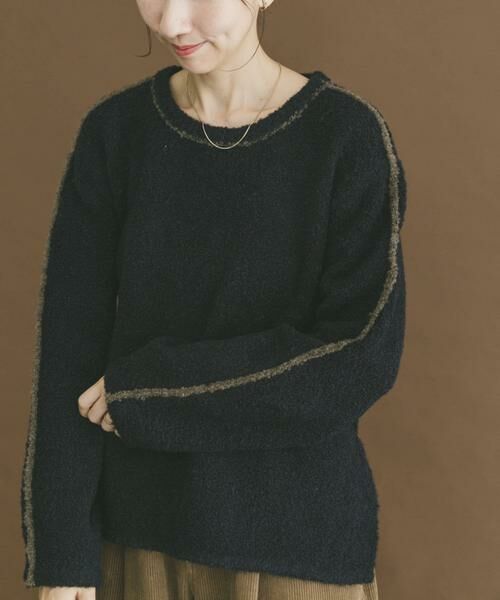 URBAN RESEARCH ITEMS / アーバンリサーチ アイテムズ ニット・セーター | ブークレパイピングニット | 詳細8