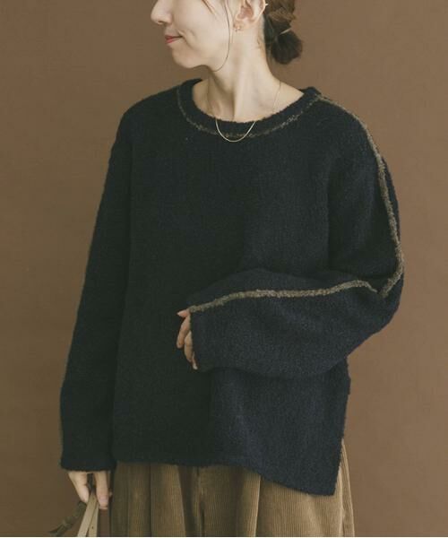 URBAN RESEARCH ITEMS / アーバンリサーチ アイテムズ ニット・セーター | ブークレパイピングニット | 詳細9