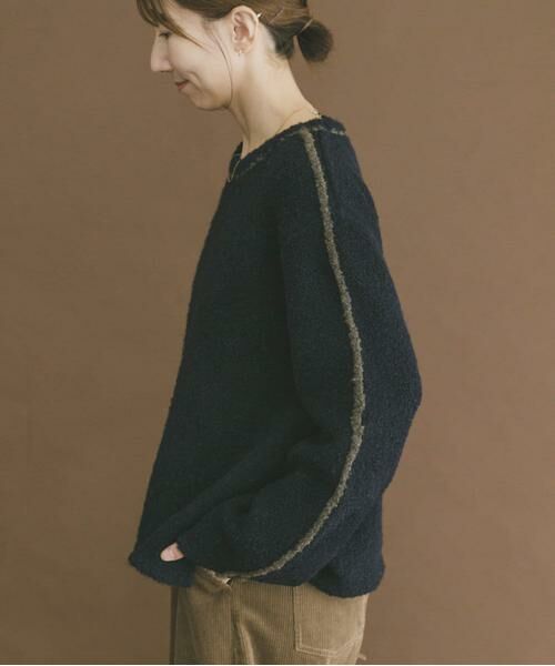 URBAN RESEARCH ITEMS / アーバンリサーチ アイテムズ ニット・セーター | ブークレパイピングニット | 詳細10