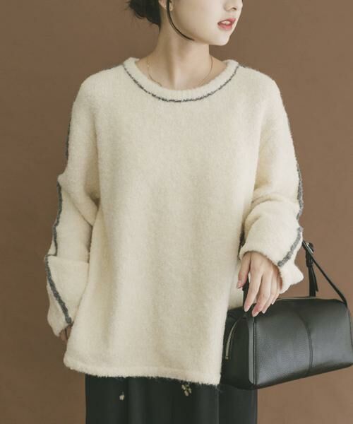 URBAN RESEARCH ITEMS / アーバンリサーチ アイテムズ ニット・セーター | ブークレパイピングニット | 詳細18