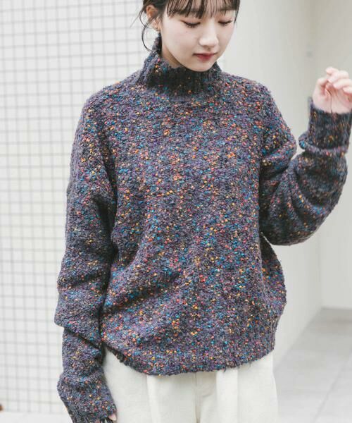 URBAN RESEARCH ITEMS / アーバンリサーチ アイテムズ ニット・セーター | ハイネックカラーネップニット | 詳細5