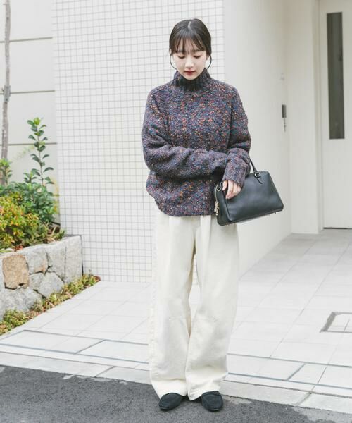 URBAN RESEARCH ITEMS / アーバンリサーチ アイテムズ ニット・セーター | ハイネックカラーネップニット | 詳細7