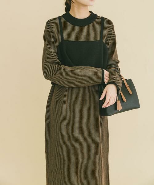 URBAN RESEARCH ITEMS / アーバンリサーチ アイテムズ ワンピース | ビスチェニットワンピース | 詳細1