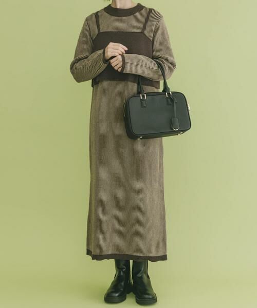 URBAN RESEARCH ITEMS / アーバンリサーチ アイテムズ ワンピース | ビスチェニットワンピース（ベージュ）