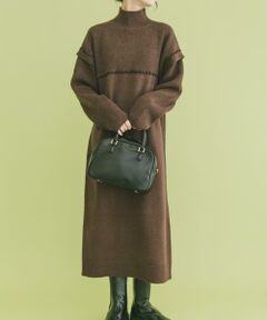 URBAN RESEARCH ITEMS / アーバンリサーチ アイテムズ ワンピース | ハイネックステッチニットワンピース