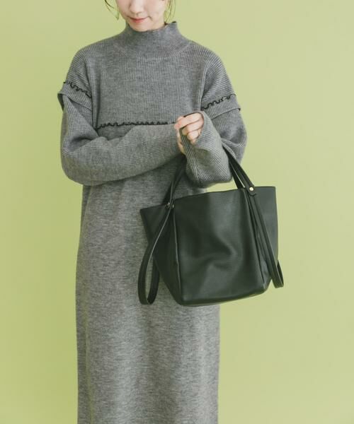 URBAN RESEARCH ITEMS / アーバンリサーチ アイテムズ ワンピース | ハイネックステッチニットワンピース | 詳細10