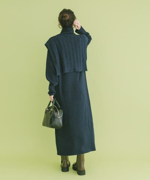 URBAN RESEARCH ITEMS / アーバンリサーチ アイテムズ ワンピース | ハーフジップニットセットワンピース | 詳細3