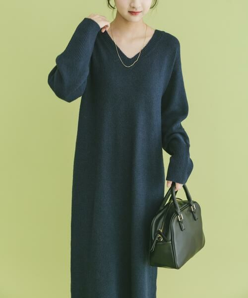 URBAN RESEARCH ITEMS / アーバンリサーチ アイテムズ ワンピース | ハーフジップニットセットワンピース | 詳細5