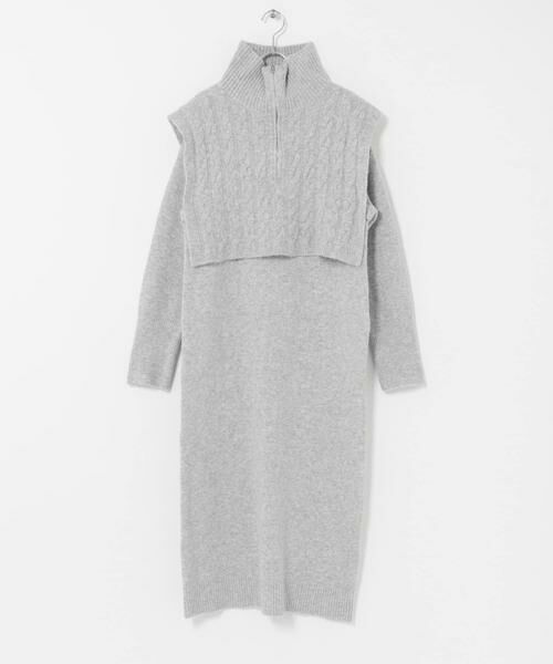 URBAN RESEARCH ITEMS / アーバンリサーチ アイテムズ ワンピース | ハーフジップニットセットワンピース | 詳細15