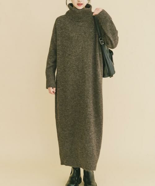 URBAN RESEARCH ITEMS / アーバンリサーチ アイテムズ ワンピース | タートルネックニットワンピース | 詳細2