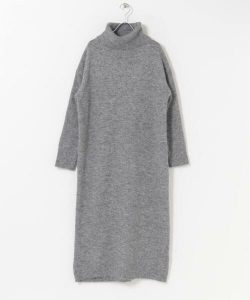 URBAN RESEARCH ITEMS / アーバンリサーチ アイテムズ ワンピース | タートルネックニットワンピース（グレー）