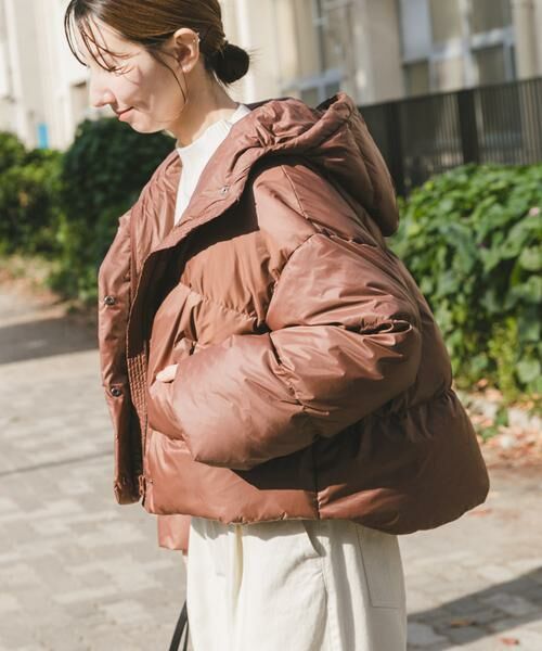 URBAN RESEARCH ITEMS / アーバンリサーチ アイテムズ ダウンジャケット・ベスト | フーディーショートダウン（ブラウン）