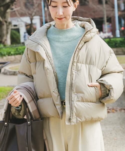 URBAN RESEARCH ITEMS / アーバンリサーチ アイテムズ ダウンジャケット・ベスト | フーディーショートダウン（ベージュ系その他）