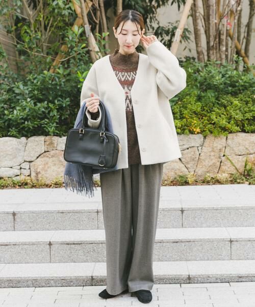 URBAN RESEARCH ITEMS / アーバンリサーチ アイテムズ ノーカラージャケット | ノーカラーコクーンジャケット | 詳細4