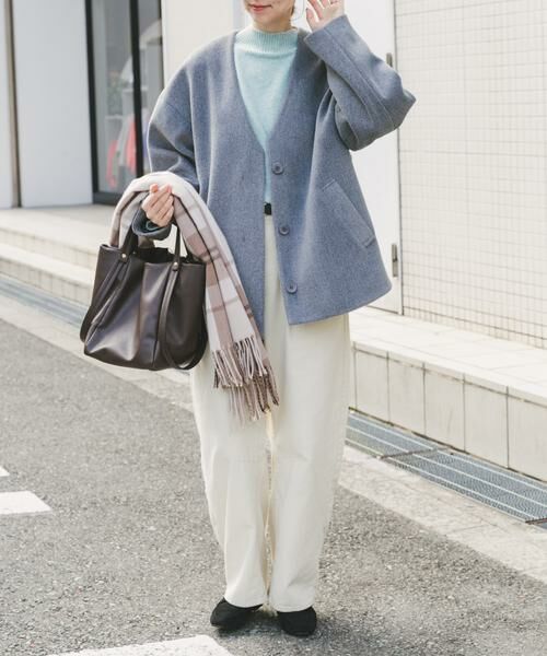 URBAN RESEARCH ITEMS / アーバンリサーチ アイテムズ ノーカラージャケット | ノーカラーコクーンジャケット | 詳細11