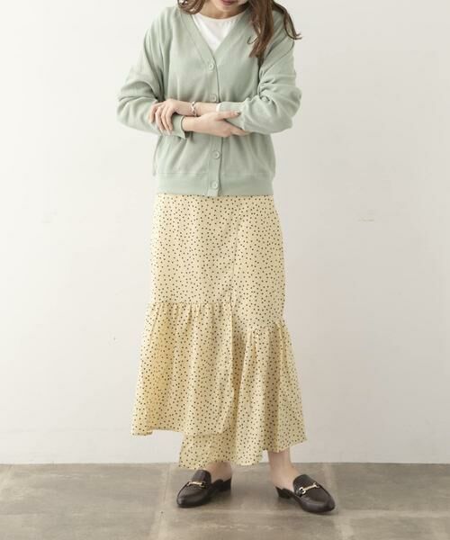 URBAN RESEARCH ITEMS / アーバンリサーチ アイテムズ スカート | 切替ドットロングスカート∴ | 詳細3