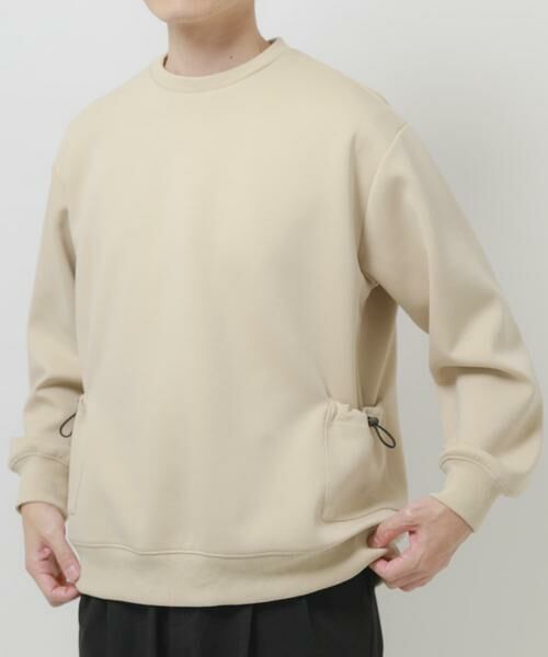 URBAN RESEARCH ITEMS / アーバンリサーチ アイテムズ スウェット | サイドストレージダンボールプルオーバー（ベージュ）