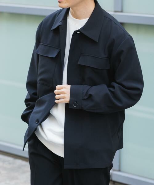 URBAN RESEARCH ITEMS / アーバンリサーチ アイテムズ その他アウター | 2way ストレッチ比翼ジャケット（ブラック）