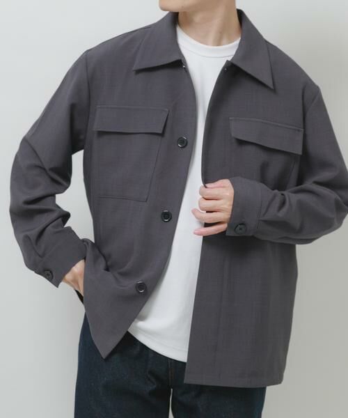 URBAN RESEARCH ITEMS / アーバンリサーチ アイテムズ その他アウター | 2way ストレッチ比翼ジャケット（チャコールグレー）