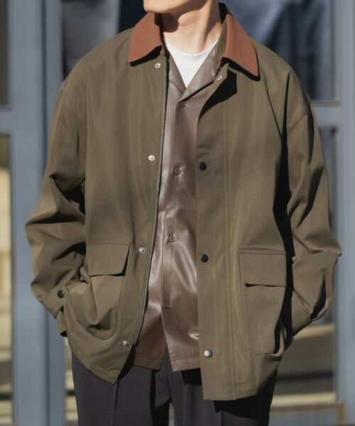URBAN RESEARCH ITEMS / アーバンリサーチ アイテムズ その他アウター | 襟配色 ハンティングジャケット（カーキ）