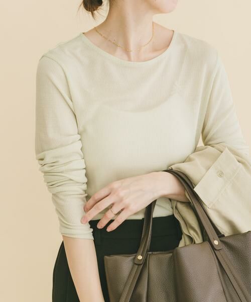 URBAN RESEARCH ITEMS / アーバンリサーチ アイテムズ Tシャツ | シアーリブロングTシャツ | 詳細1