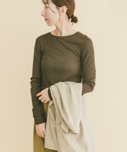 URBAN RESEARCH ITEMS / アーバンリサーチ アイテムズ Tシャツ | シアーリブロングTシャツ | 詳細11