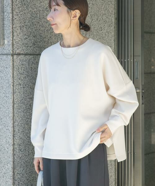 URBAN RESEARCH ITEMS / アーバンリサーチ アイテムズ スウェット | ダンボールバックジッププルオーバー（オフホワイト）