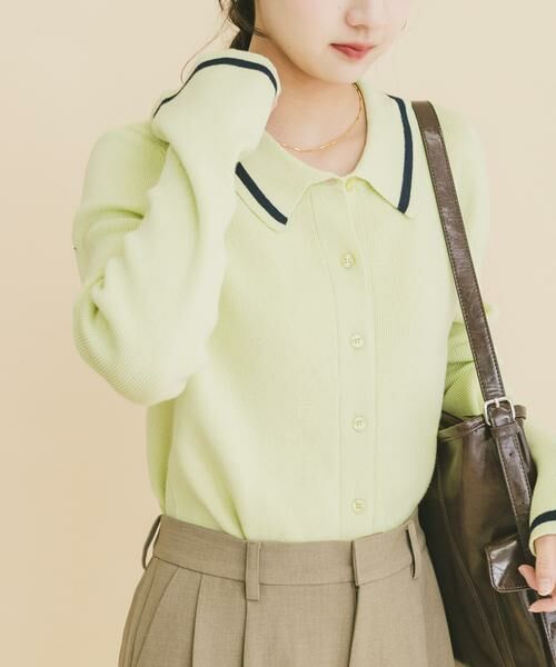 URBAN RESEARCH ITEMS / アーバンリサーチ アイテムズ ニット・セーター | 配色ポロニット | 詳細2