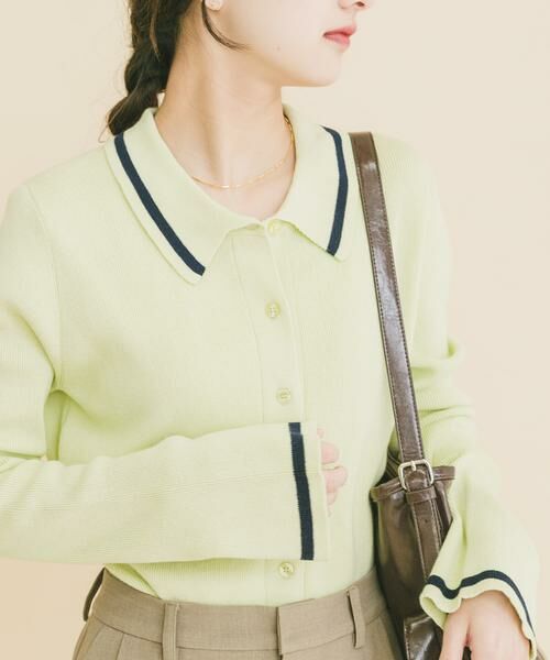 URBAN RESEARCH ITEMS / アーバンリサーチ アイテムズ ニット・セーター | 配色ポロニット | 詳細3