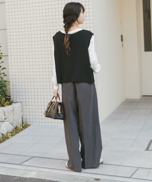 URBAN RESEARCH ITEMS / アーバンリサーチ アイテムズ ニット・セーター | ニットベスト×ボリュームスリーブカットソー | 詳細4