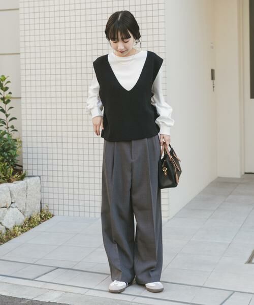 URBAN RESEARCH ITEMS / アーバンリサーチ アイテムズ ニット・セーター | ニットベスト×ボリュームスリーブカットソー | 詳細5