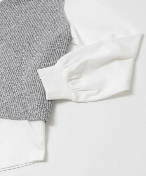 URBAN RESEARCH ITEMS / アーバンリサーチ アイテムズ ニット・セーター | ニットベスト×ボリュームスリーブカットソー | 詳細17