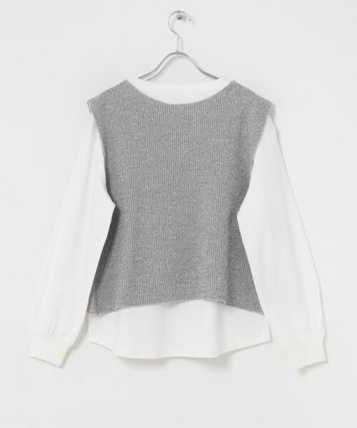 URBAN RESEARCH ITEMS / アーバンリサーチ アイテムズ ニット・セーター | ニットベスト×ボリュームスリーブカットソー | 詳細18