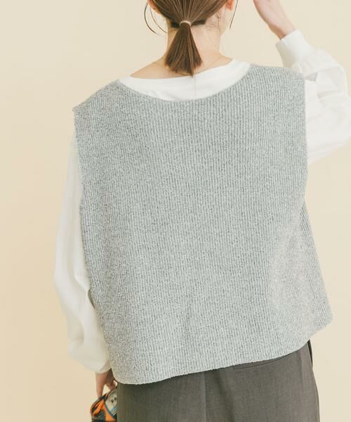 URBAN RESEARCH ITEMS / アーバンリサーチ アイテムズ ニット・セーター | ニットベスト×ボリュームスリーブカットソー | 詳細9