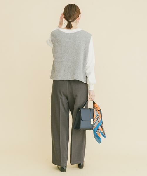 URBAN RESEARCH ITEMS / アーバンリサーチ アイテムズ ニット・セーター | ニットベスト×ボリュームスリーブカットソー | 詳細13