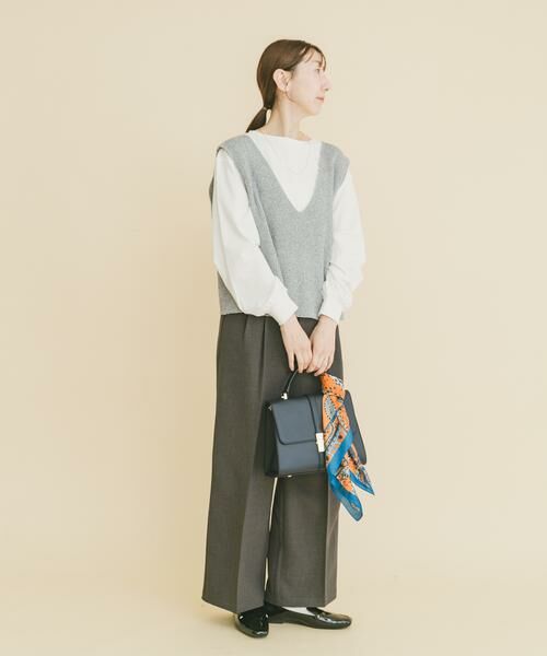 URBAN RESEARCH ITEMS / アーバンリサーチ アイテムズ ニット・セーター | ニットベスト×ボリュームスリーブカットソー | 詳細14