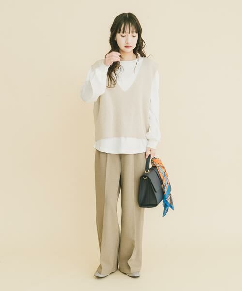 URBAN RESEARCH ITEMS / アーバンリサーチ アイテムズ ニット・セーター | ニットベスト×ボリュームスリーブカットソー | 詳細26