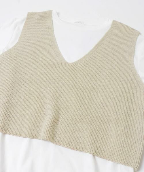 URBAN RESEARCH ITEMS / アーバンリサーチ アイテムズ ニット・セーター | ニットベスト×ボリュームスリーブカットソー | 詳細29