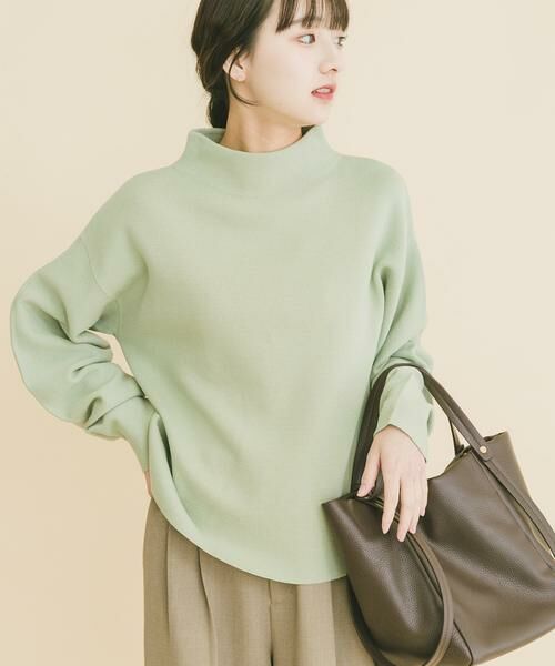 URBAN RESEARCH ITEMS / アーバンリサーチ アイテムズ ニット・セーター | ボトルネックニットプルオーバー（ミント）
