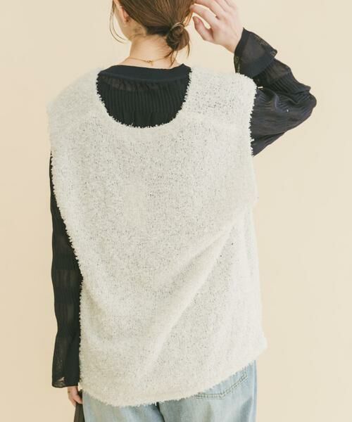 URBAN RESEARCH ITEMS / アーバンリサーチ アイテムズ ニット・セーター | リボンヤーンベスト | 詳細2